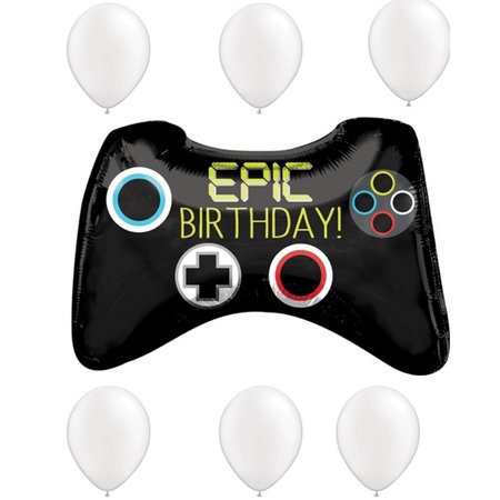 EPIC BIRTHDAY BOUQUET, 6 pearl white latex set -  LOONBALLOON, LOON-LAB-37822-01-A-P